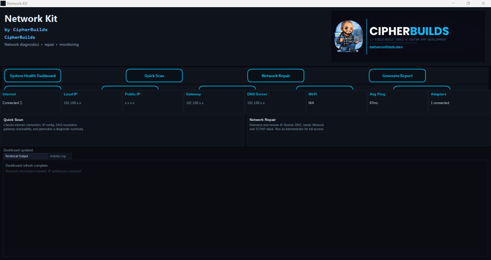 Network Kit screenshot