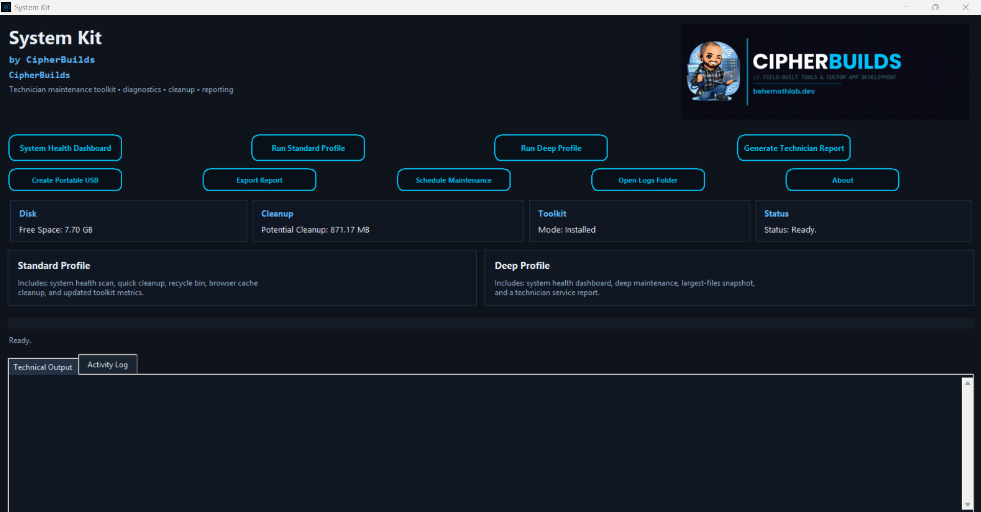 System Kit screenshot